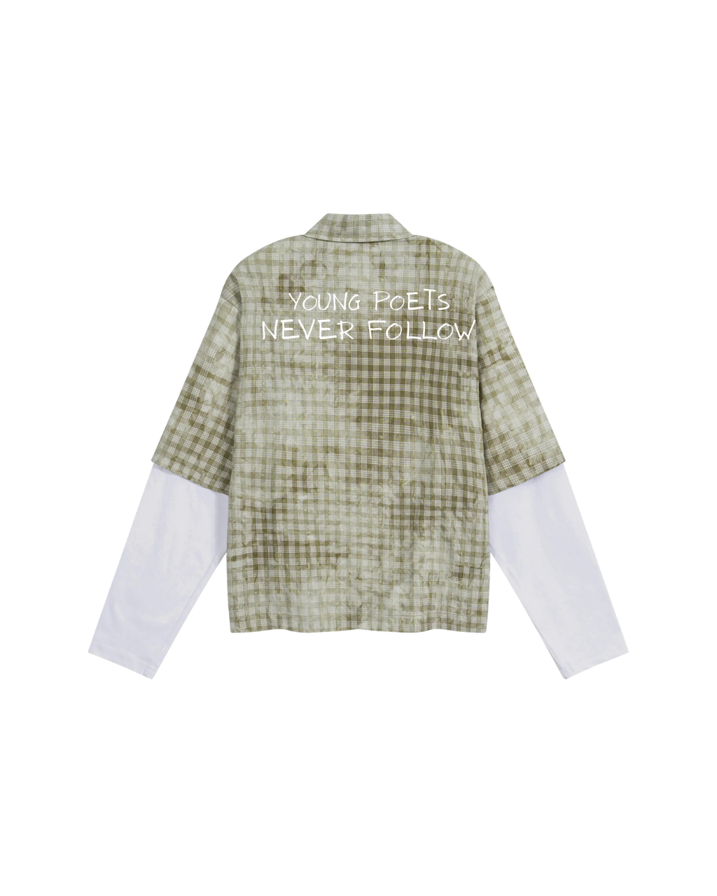 Thin Plaid Sleeve Shirt