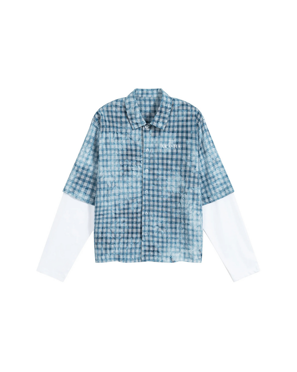 Thin Plaid Sleeve Shirt