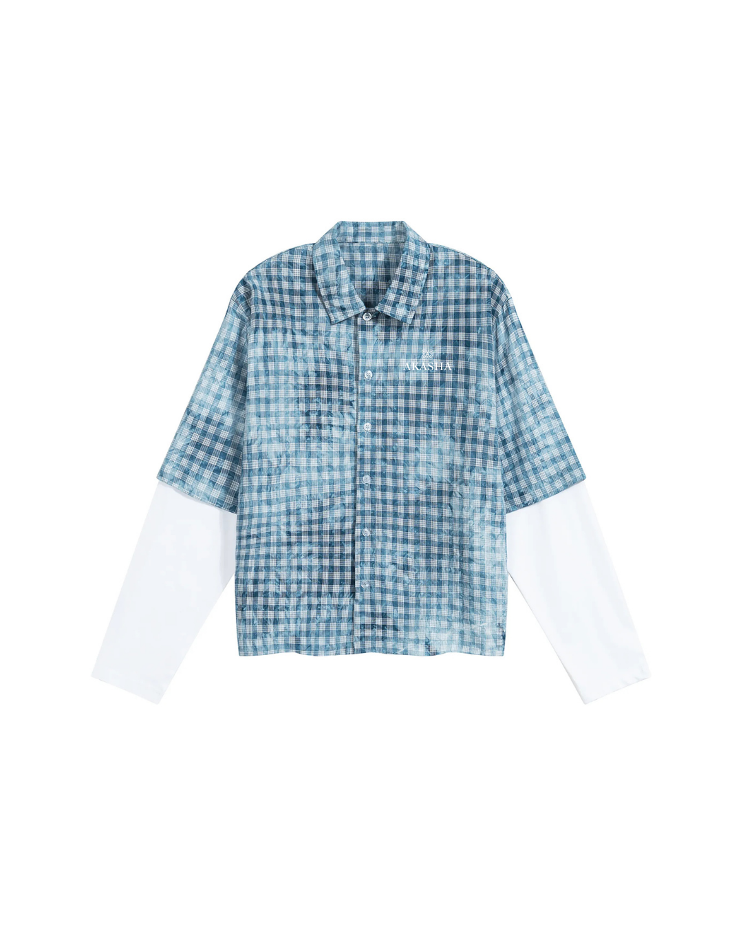 Thin Plaid Sleeve Shirt