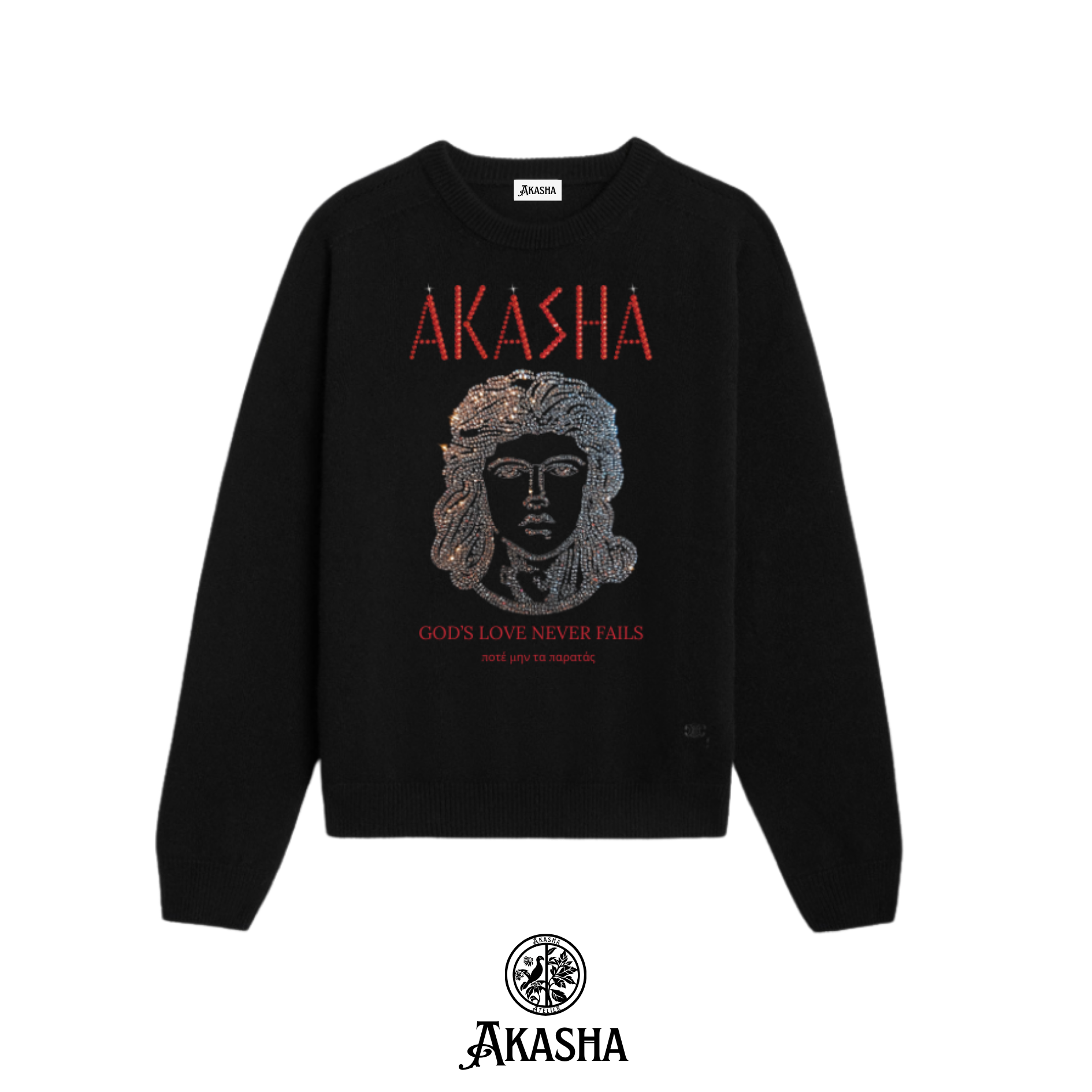 Greek Rhinestones Sweater